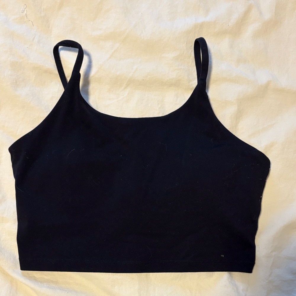 Black Cropped Tank Top